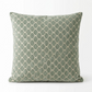 Golden Clove Blue and Beige Luxury Throw Pillow