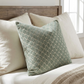 Golden Clove Blue and Beige Luxury Throw Pillow
