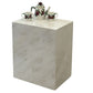 Plutus Brands Signature Natural Marble Side Table - Modern Luxury with Dimmable LED Glow
