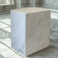 Plutus Brands Signature Natural Marble Side Table - Modern Luxury with Dimmable LED Glow