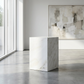 Plutus Brands Signature Natural Marble Side Table - Modern Luxury with Dimmable LED Glow
