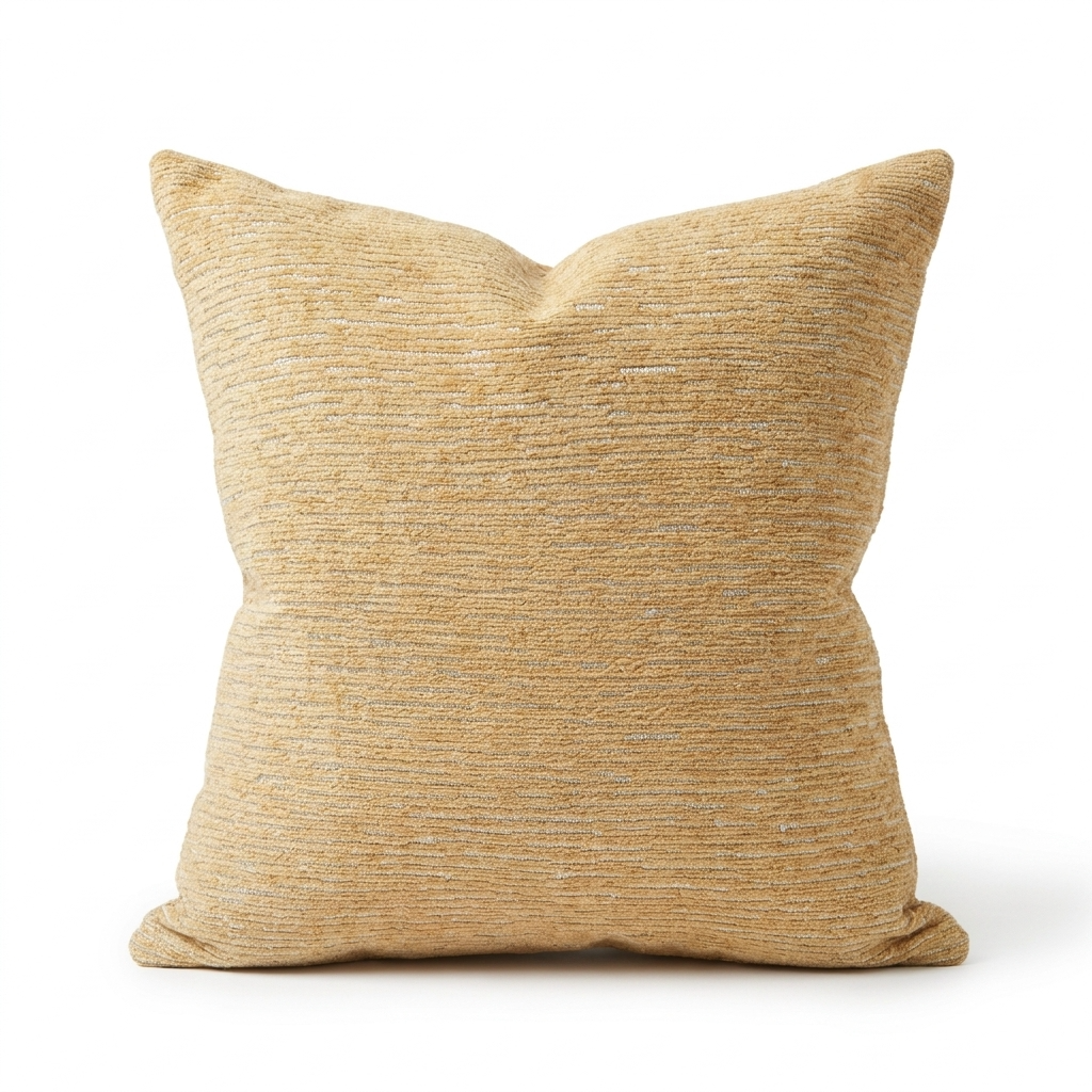 Ebony Russet Textured Luxury Throw Pillow