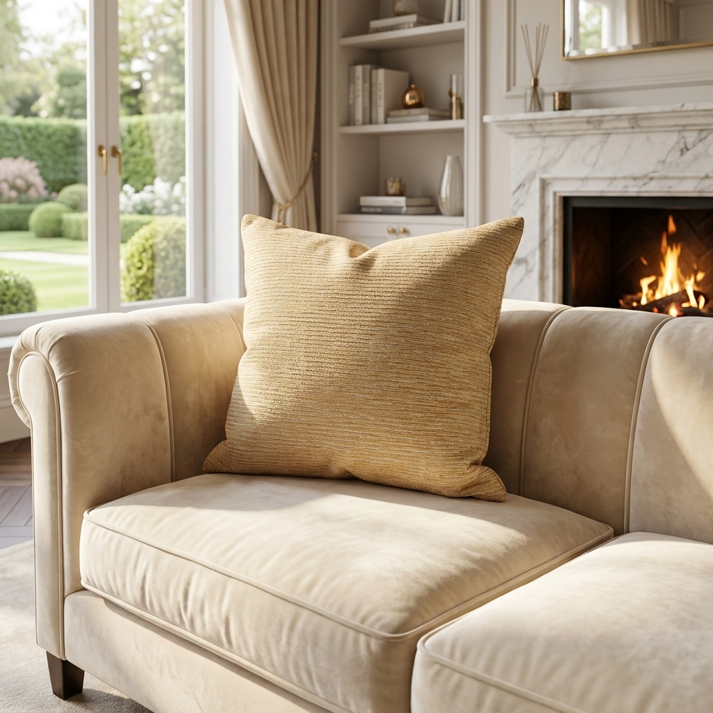 Ebony Russet Textured Luxury Throw Pillow