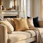Ebony Russet Textured Luxury Throw Pillow