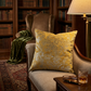 Golden Cosmo Textured Luxury Throw Pillow