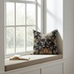 Noir Lotus Blossom Luxury Throw Pillow