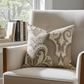 Tawny Isabella Damask Luxury Throw Pillow