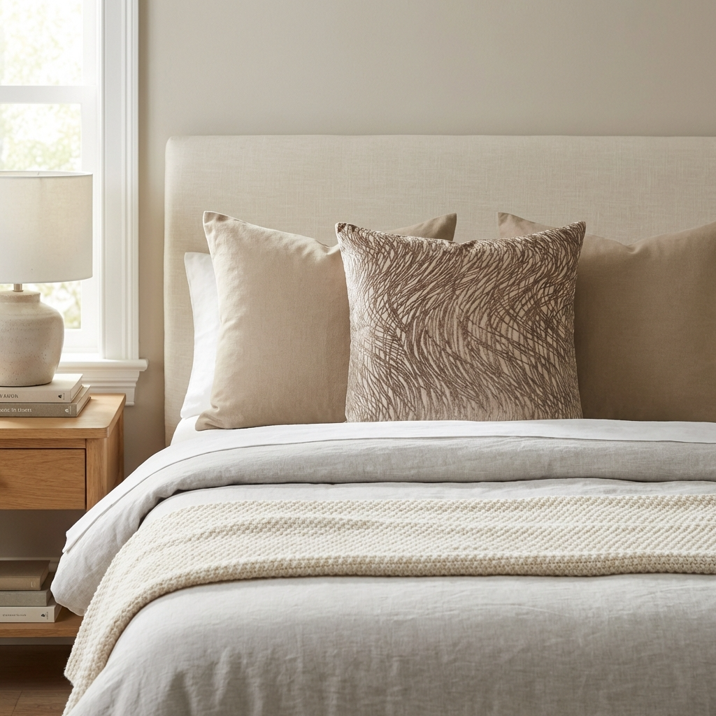 Metallic Bronze  Luxury Throw Pillow