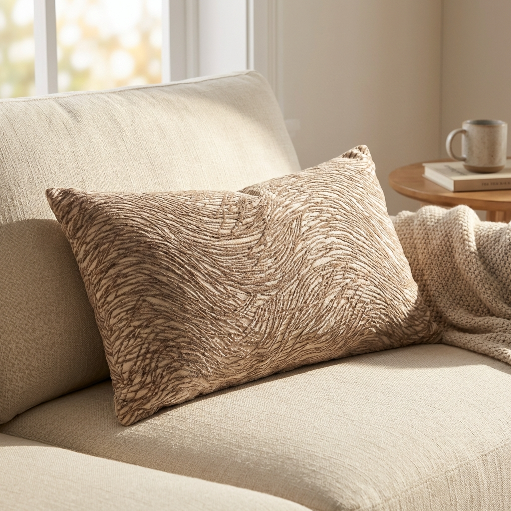 Metallic Bronze  Luxury Throw Pillow