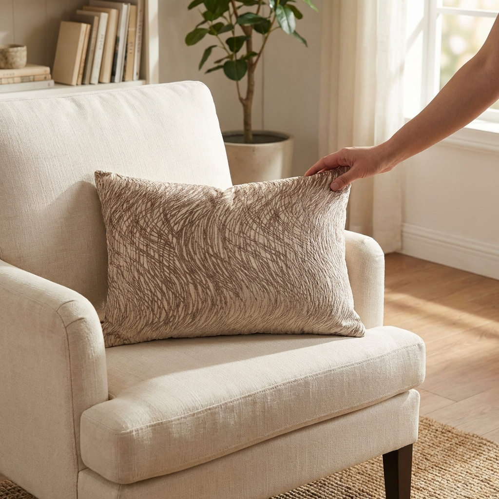 Metallic Bronze  Luxury Throw Pillow