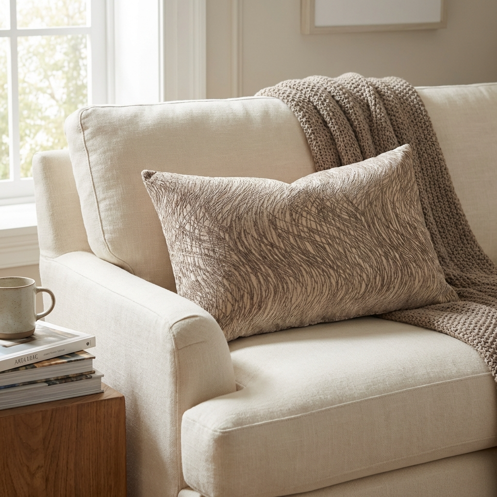 Metallic Bronze  Luxury Throw Pillow