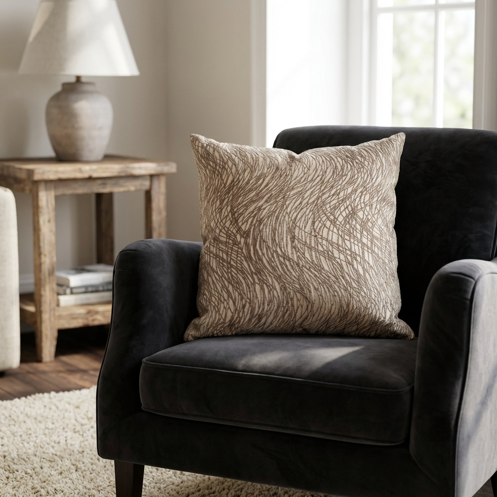 Metallic Bronze  Luxury Throw Pillow