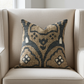 Tulip Zen Green Taupe Luxury Throw Pillow