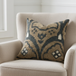 Tulip Zen Green Taupe Luxury Throw Pillow