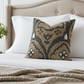 Tulip Zen Green Taupe Luxury Throw Pillow
