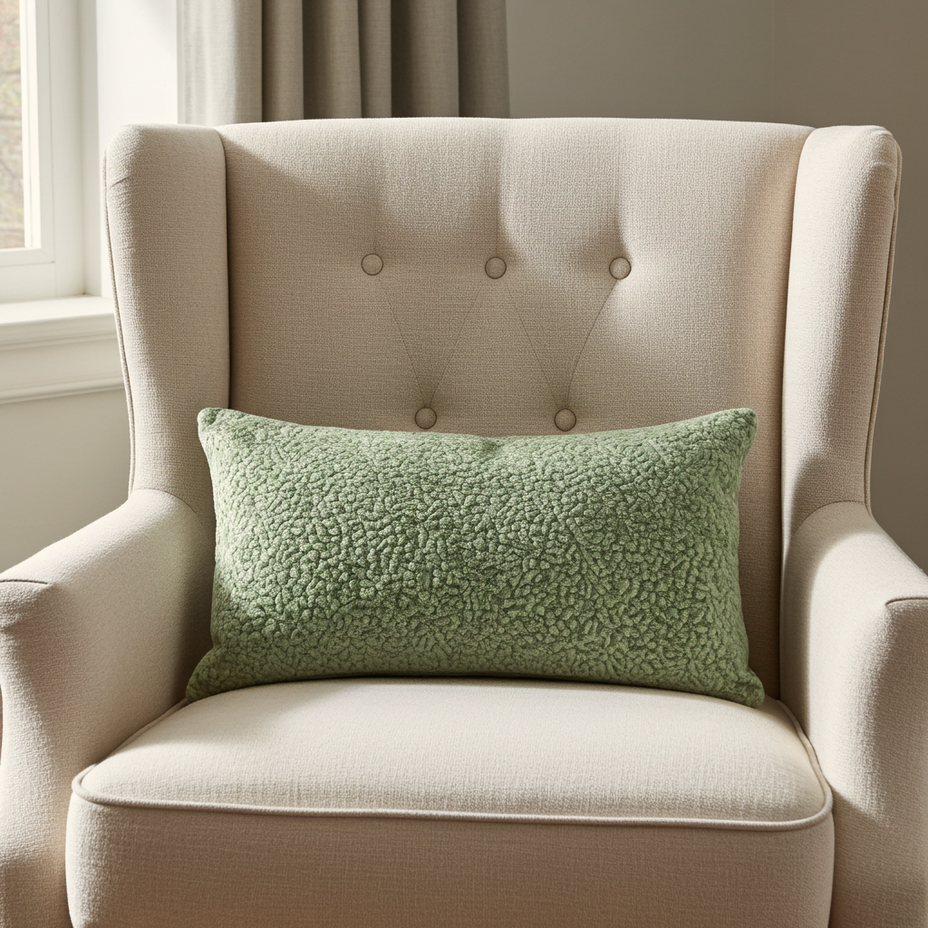 Mulberry Lasso Green Tones Luxury Throw Pillow