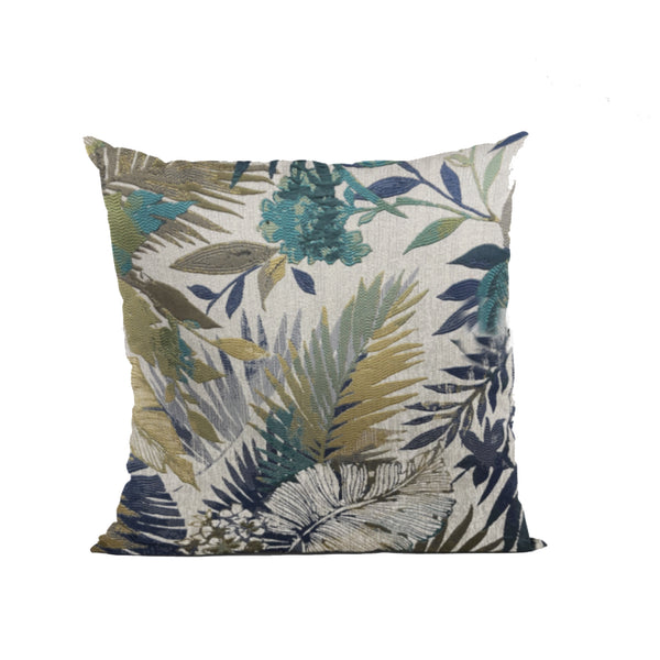 Camellia Floral Multi Color Luxury Throw Pillow