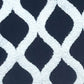 Dark Jewels Luxury Throw Pillow in Black and White