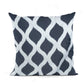 Dark Jewels Luxury Throw Pillow in Black and White