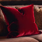 Amber Rose Luxury Throw Pillow in Red