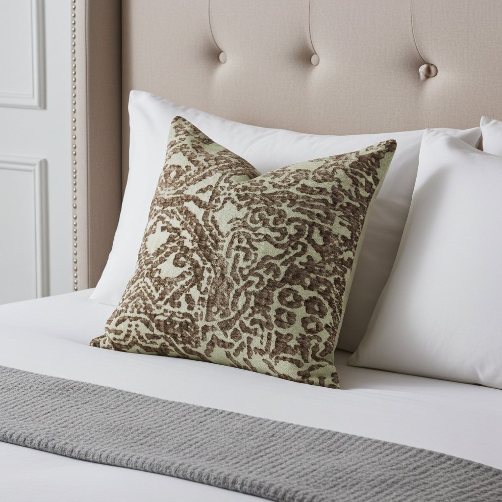 Dusky Cosmo Textured Luxury Throw Pillow