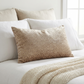 Bubbly Gal Luxury Throw Pillow in Beige Tones