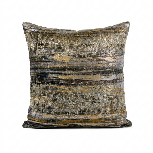Icy Blue Wildflower Luxury Throw Pillow
