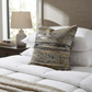 Icy Blue Wildflower Luxury Throw Pillow