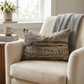 Icy Blue Wildflower Luxury Throw Pillow