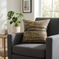 Icy Blue Wildflower Luxury Throw Pillow