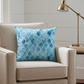 Bosky Willow Blue and White Luxury Throw Pillow