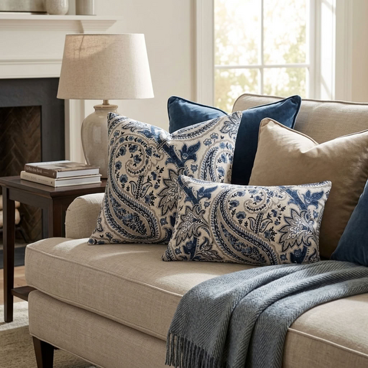 Tulip Safari Multicolor Luxury Throw Pillow