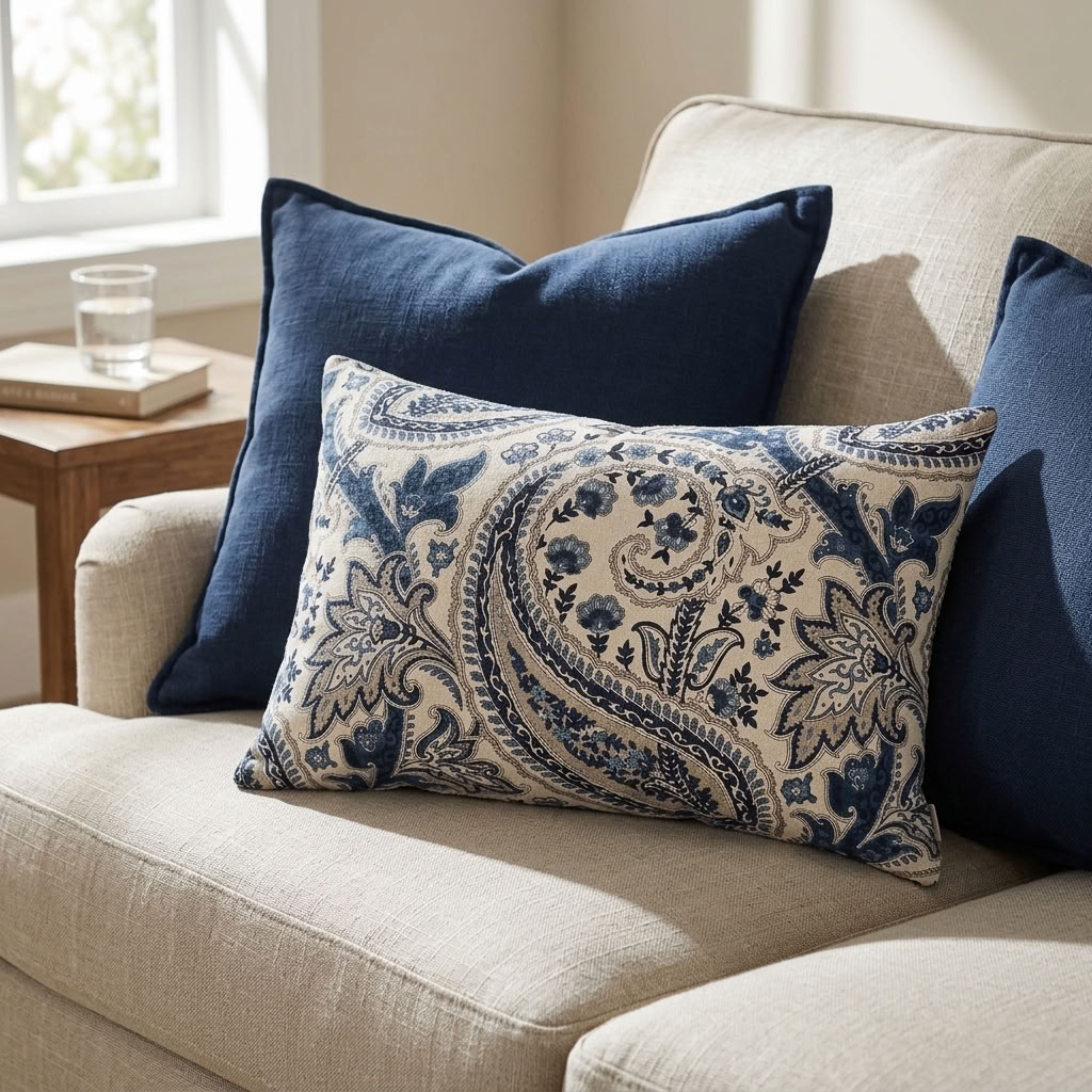 Tulip Safari Multicolor Luxury Throw Pillow