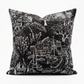 Love Script Black Luxury Throw Pillow