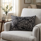 Love Script Black Luxury Throw Pillow