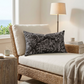 Love Script Black Luxury Throw Pillow