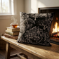 Love Script Black Luxury Throw Pillow