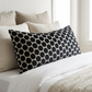 Savannah Black and Beige Luxury Throw Pillow