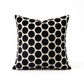 Savannah Black and Beige Luxury Throw Pillow
