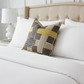 Hummingbird Isle Yellow, Beige and Gray Luxury Throw Pillow