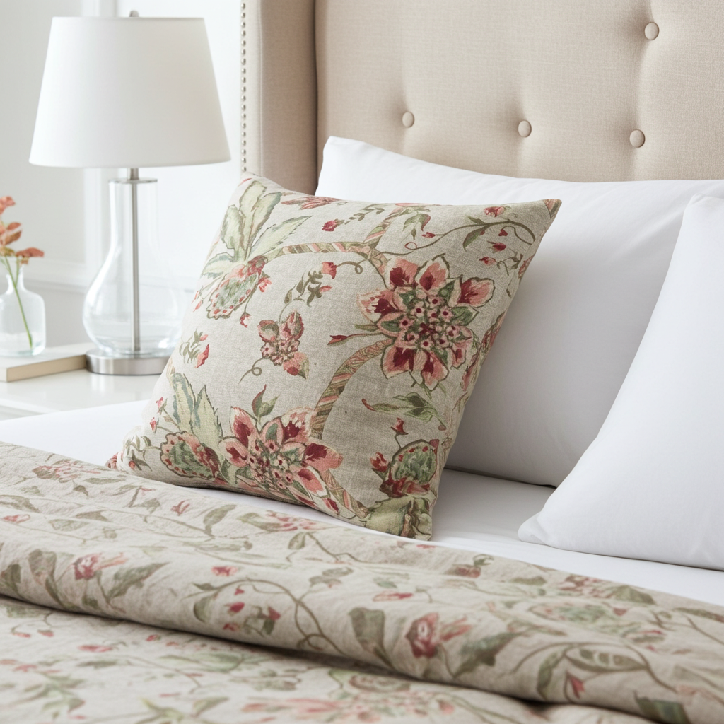 Garden Secrets Multicolor Luxury Throw Pillow