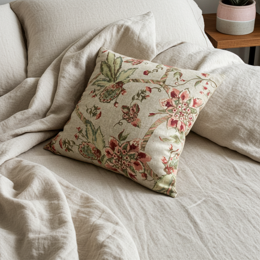 Garden Secrets Multicolor Luxury Throw Pillow