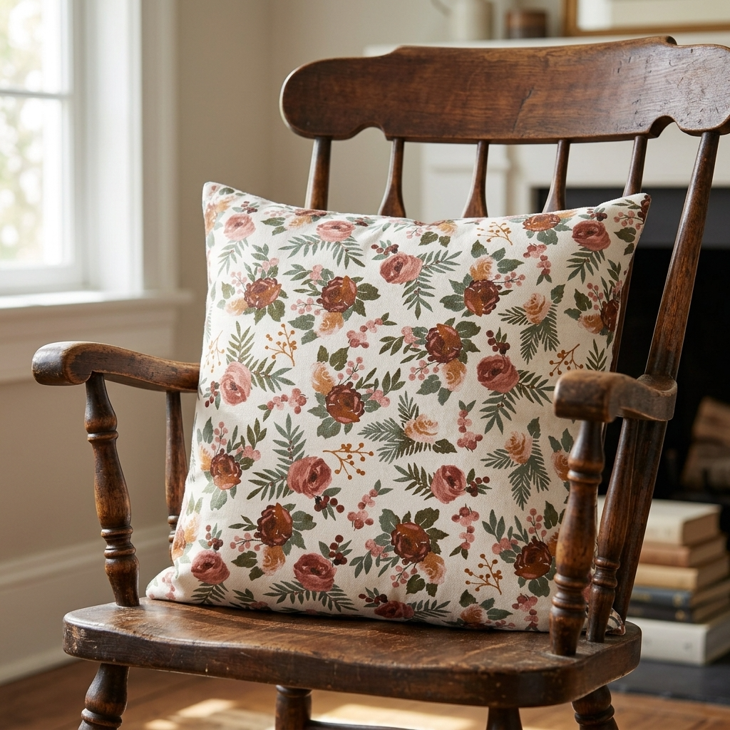 Garden Secrets Multicolor Luxury Throw Pillow