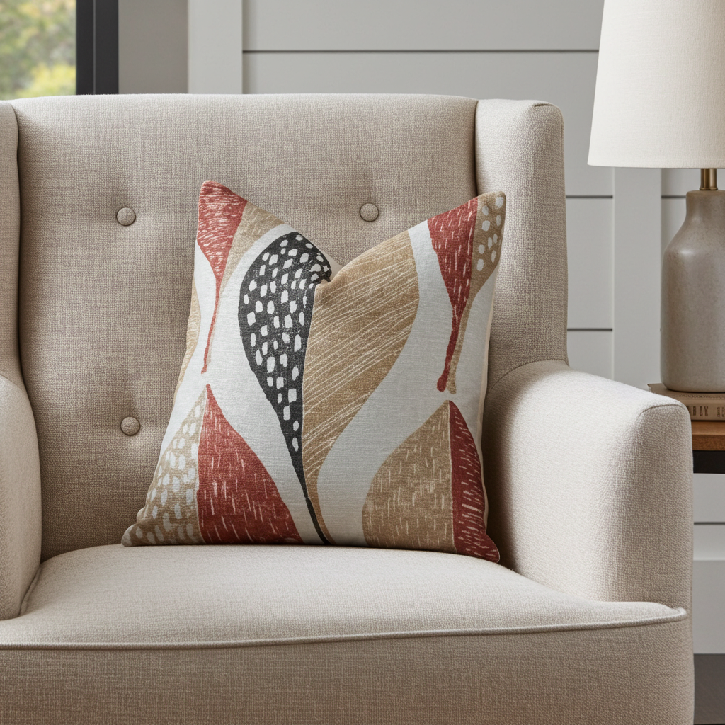 Oak Valley Multicolor Luxury Throw Pillow