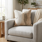 Green Haven Green and Beige Luxury Throw Pillow