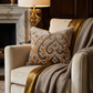 Euphoria Plush Gold Luxury Throw Pillow