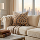 Euphoria Plush Gold Luxury Throw Pillow