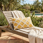 Honeycomb Yellow and Beige Luxury Throw Pillow
