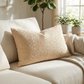 Oasis Waves Yellow and Beige Luxury Throw Pillow