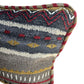 Sachi Love Red, Blue and Orange iKat Luxury Throw Pillow